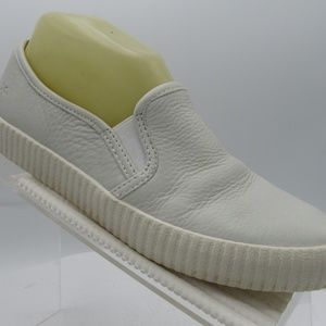 Frye Camille Size 6.5 White Slip On Shoes C2B C37
